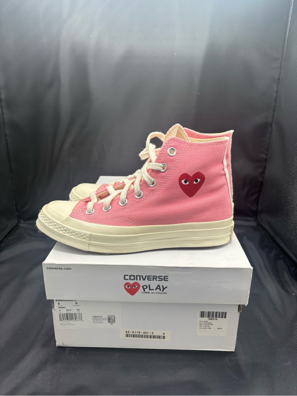 CDG Converse Bright pink